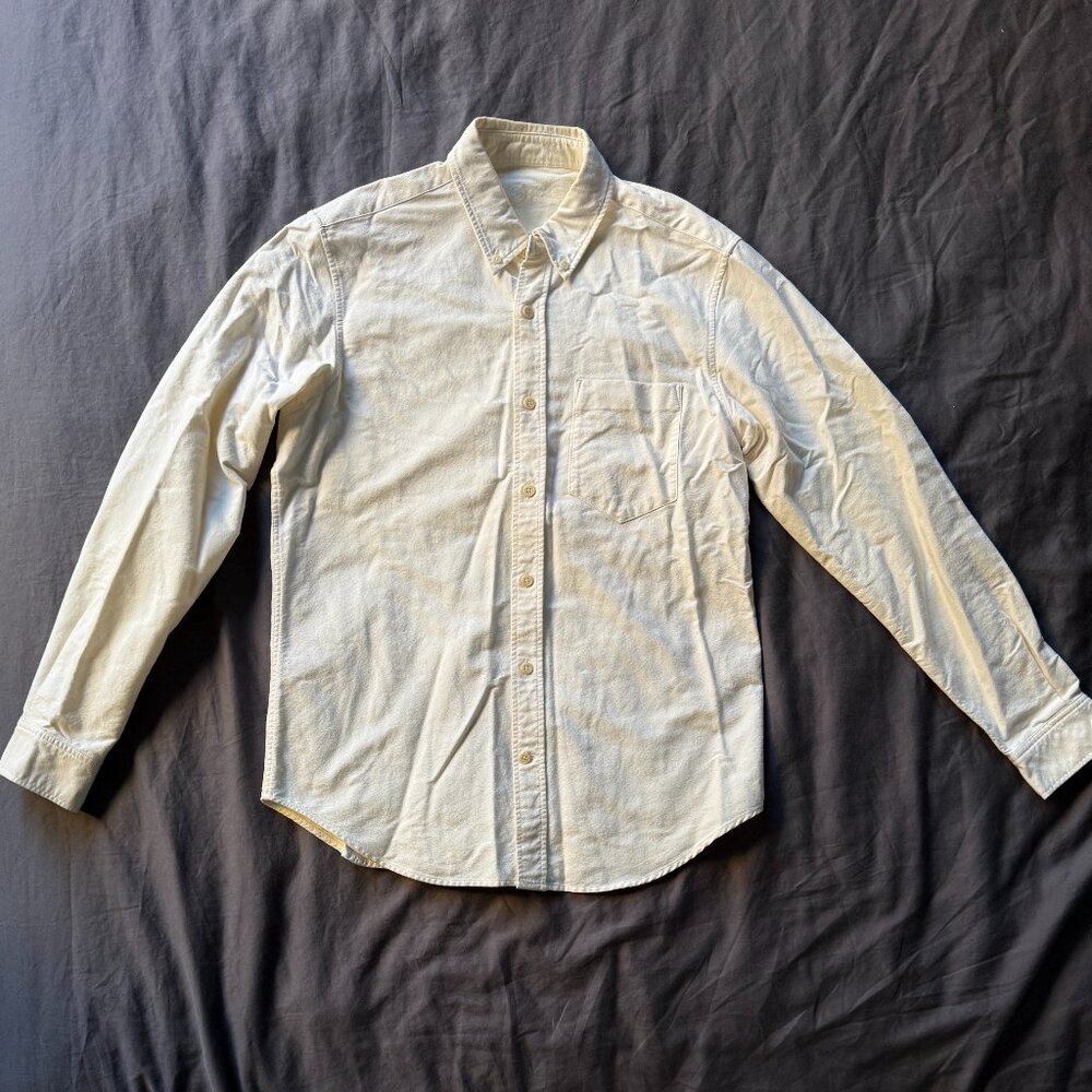 Outlier NYCO Boxford Men's Shirt, White / Ivory, Size Small